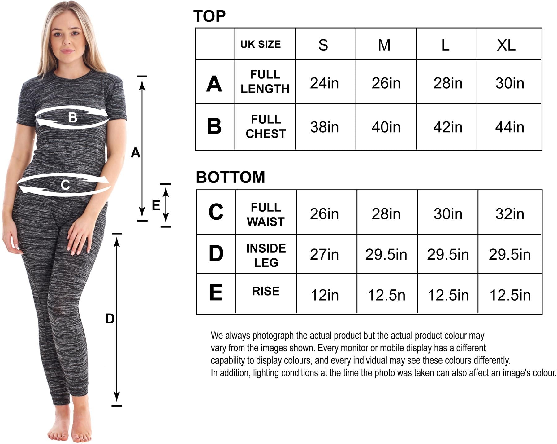 Ladies Stretch Short Sleeve Loungewear PJ'S Pockets Pyjama Set