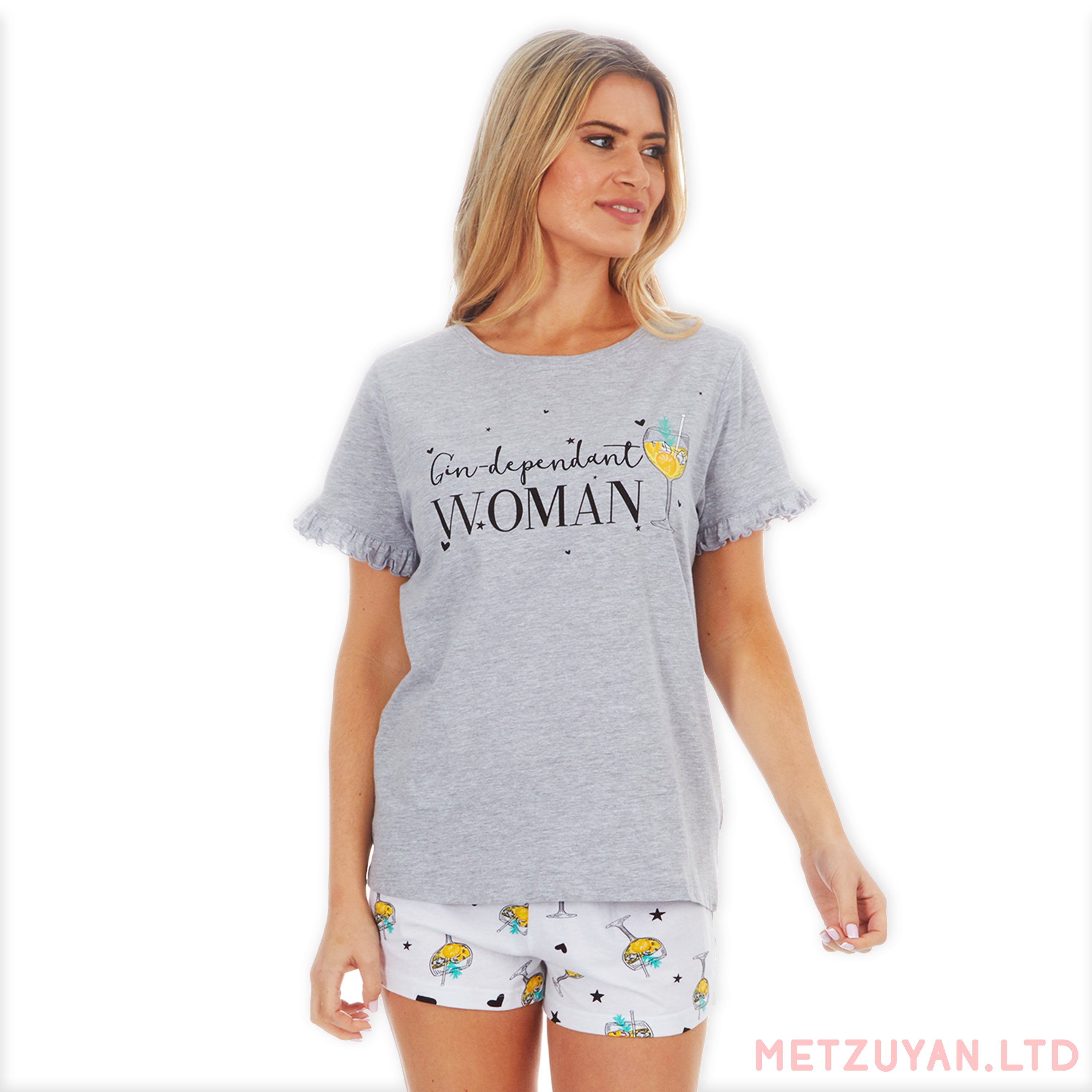 Ladies Cool Comfort Cotton Shortie Set Pyjama Shorty Set Sleeveless Pyjamas NEW