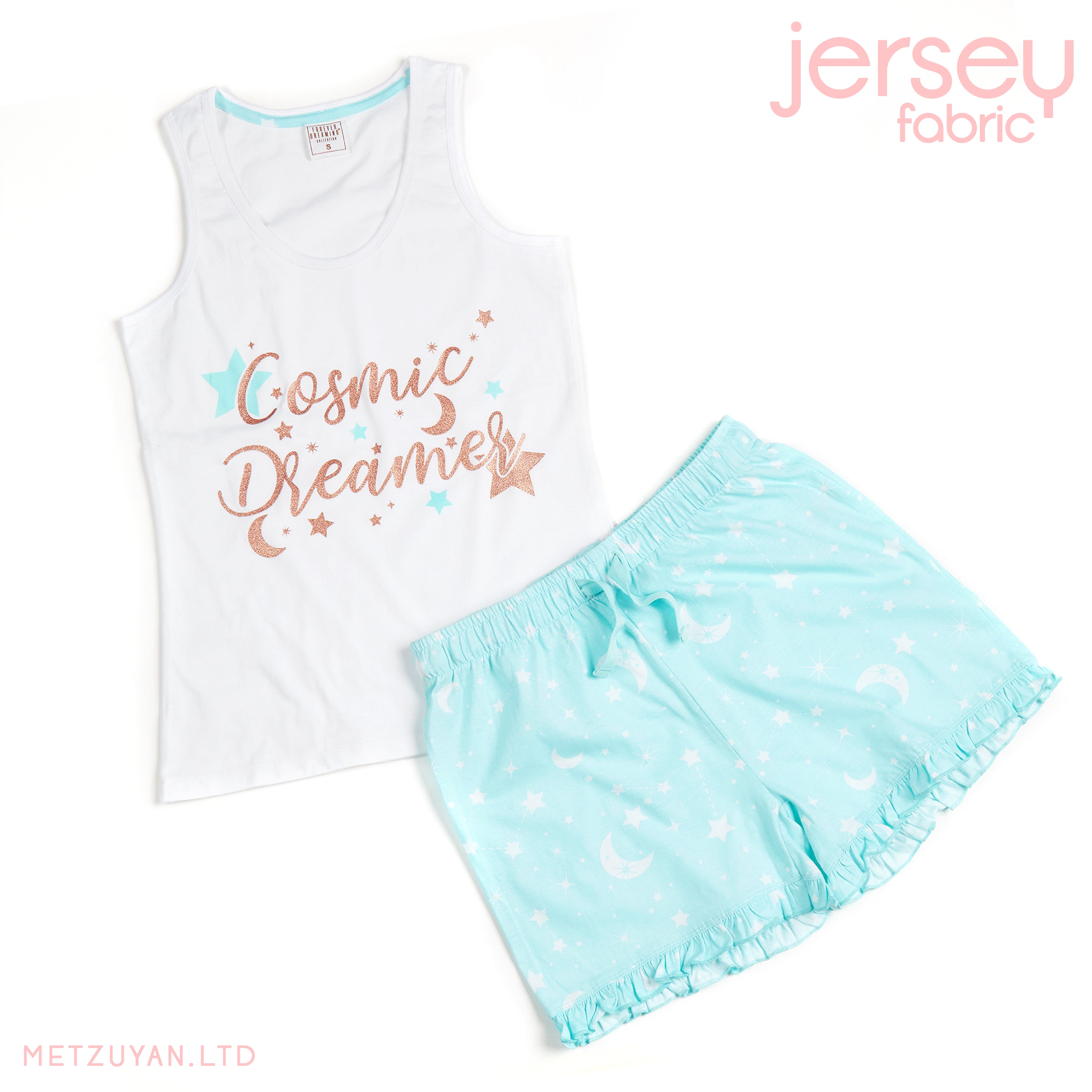 Ladies Cool Comfort Cotton Shortie Set Pyjama Shorty Set Sleeveless Pyjamas NEW