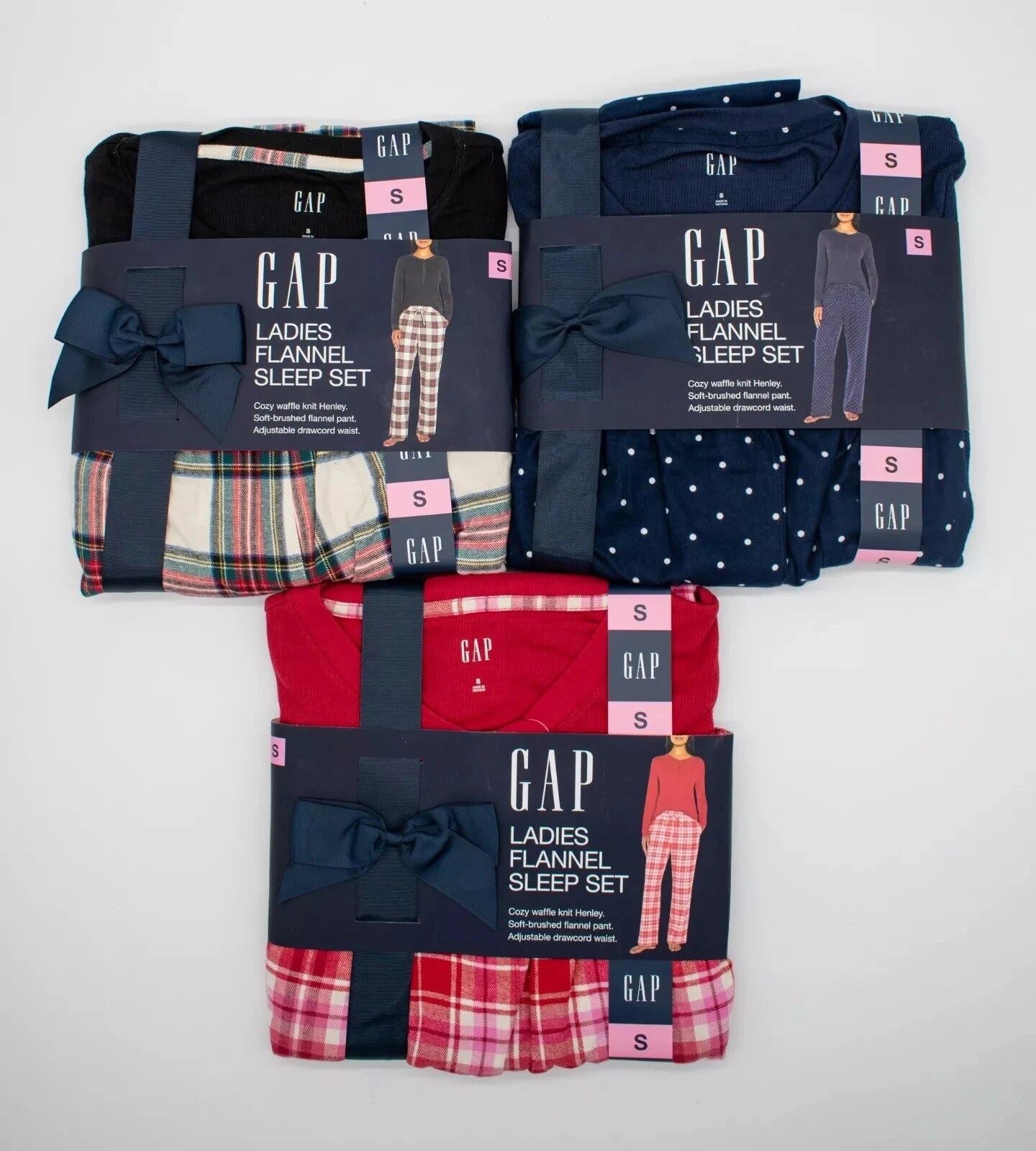 Ladies Pyjamas Women Flannel Checkered Nightwear Summer Full Sleeve Comfy Pj's