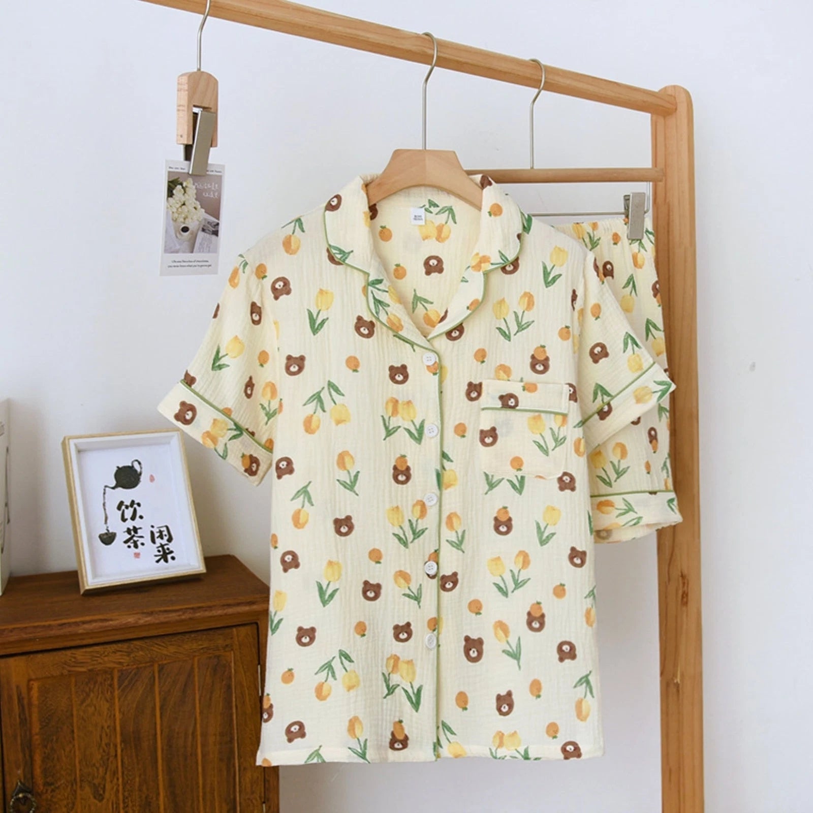 Mixed Print Pajama Coordinates