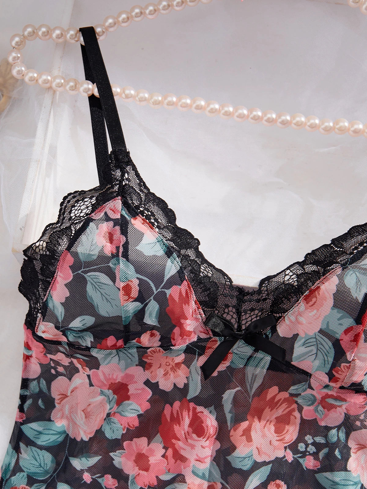 Sexy Women's Lingerie Floral Lace Sleepwear Underwear Dress See-Thru Babydoll US