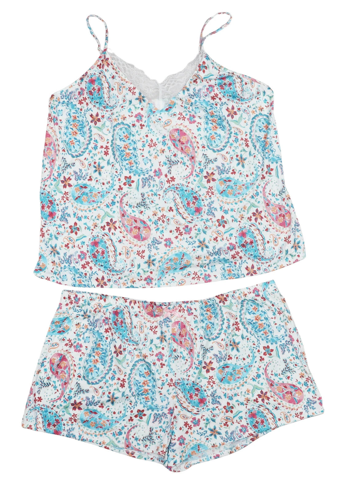 Flora Nikrooz Stacy Floral Print Cami & Shorts 2-Piece Women's Pajama Set NWT