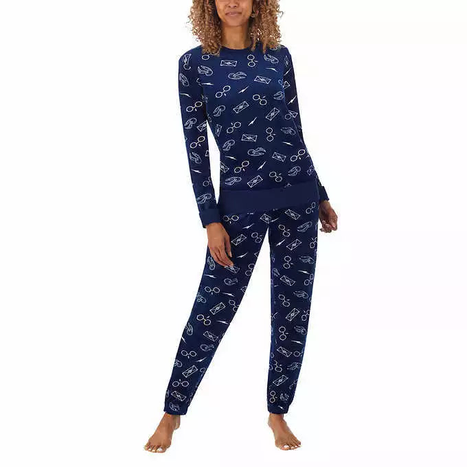 Character Disney Harry Potter Ladies' Fleece 2-piece Pajamas Silky Soft | D45