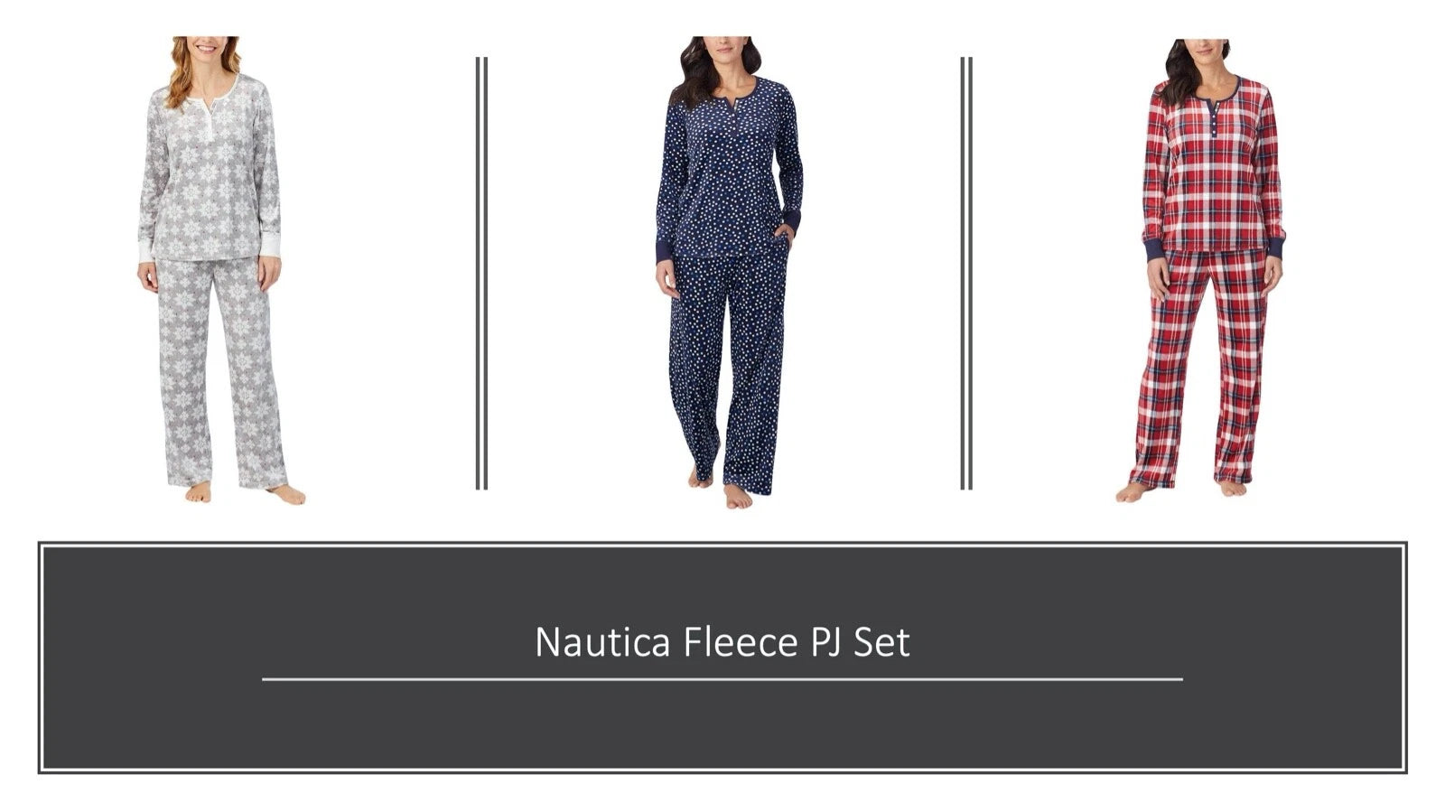 Nautica Women's 2 Piece Fleece Pajama Sleepwear Set VARIETY!!!