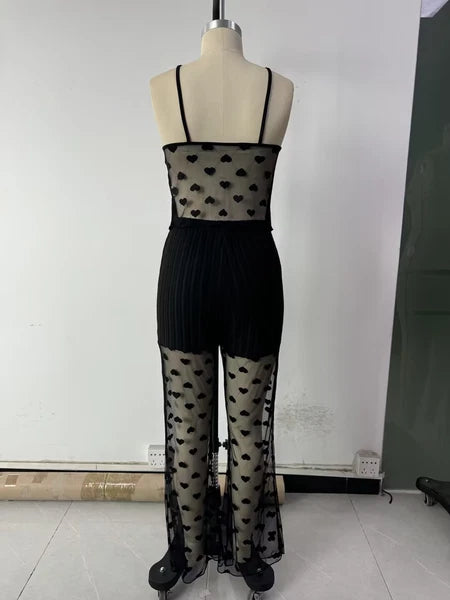 Women Sweety Pajamas Set Daily Home Wear Casual Lace Pants Sleepwear Babydoll US