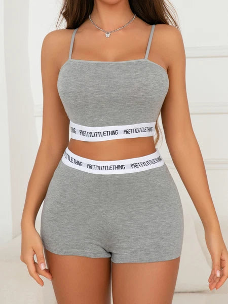 Sexy Lingerie Women Pajamas Set Ladies Sleepwear Underwear Cami Tops Shorts Set