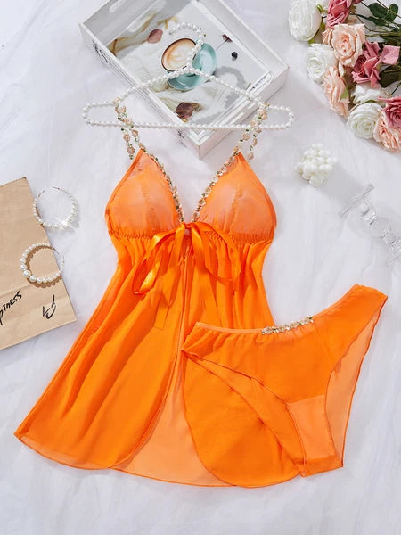 Sexy Women's Lingerie Floral Lace Sleepwear Underwear Dress See-Thru Babydoll US