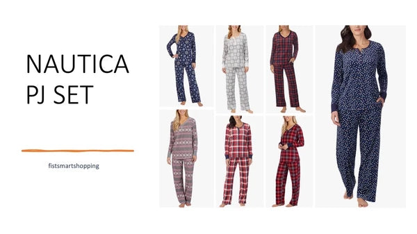 Nautica Women's 2 Piece Fleece Pajama Sleepwear Set VARIETY!!!