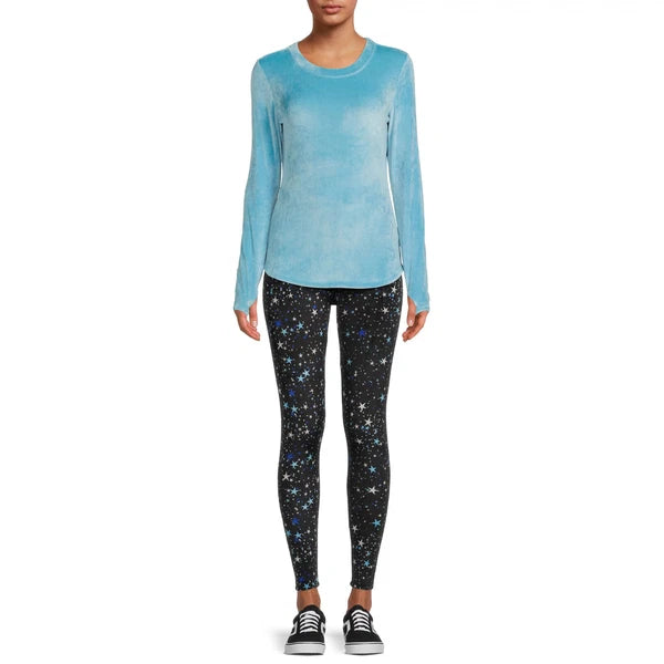 Cuddl Duds VELOUR 2pc Set ClimateRight Womens S-2X Top Legging Pajama Base Layer