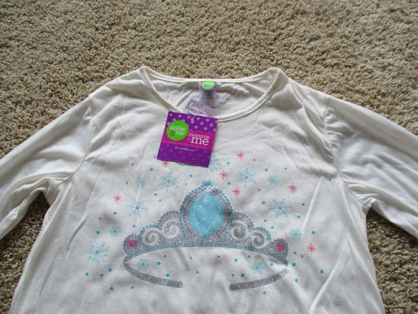 BNWT Dollie & Me for Mommy Women's long sleeve/pants Pajama Set, blue/ivory, $50