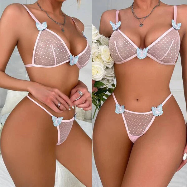 Sexy Lingerie Womens See Through Sheer Babydoll Sleepwear Nightwear Tops&Panties