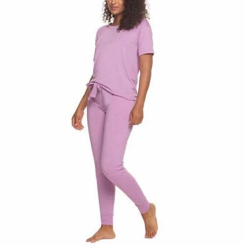 Felina Womens Pajamas 3-Piece Lounge Comfort Waist Soft Lightweight L42