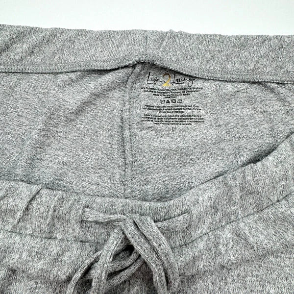 Live 2 Lounge Women's 4 Piece Essential Lounge Set Tank Tee Cardigan Jogger