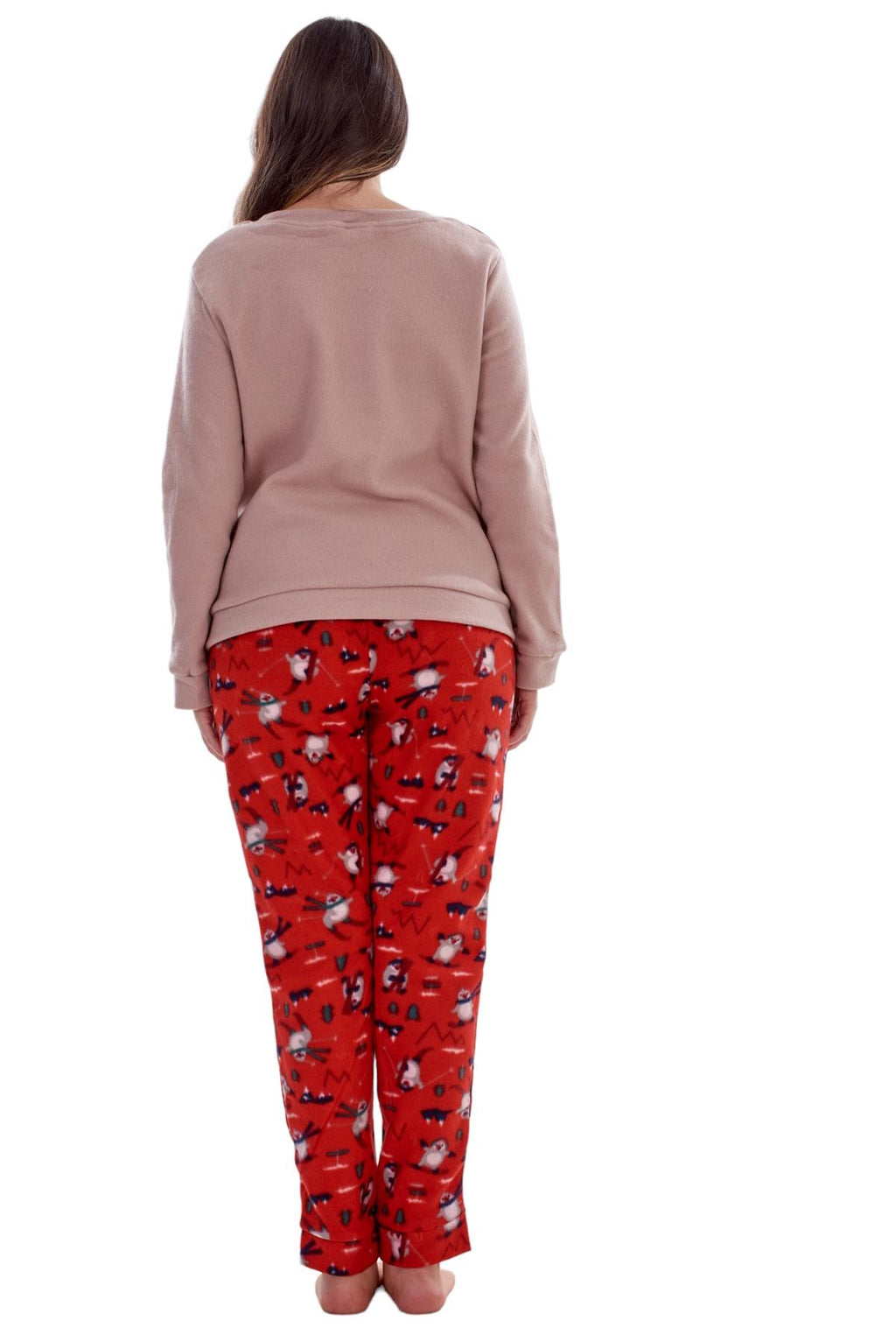 Ladies Fleece Pyjamas Printed Winter Warm PJ'S Nightwear RRP £20