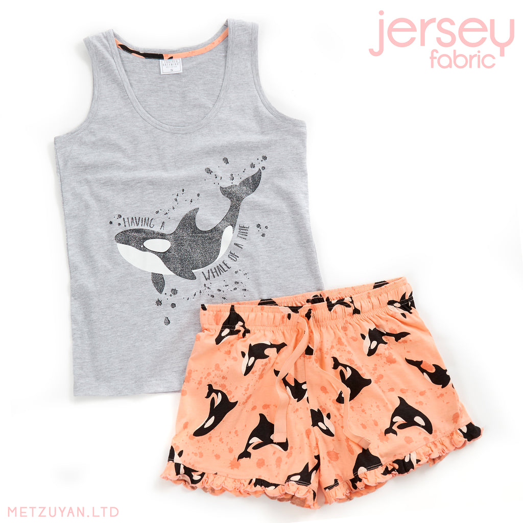 Ladies Cool Comfort Cotton Shortie Set Pyjama Shorty Set Sleeveless Pyjamas NEW