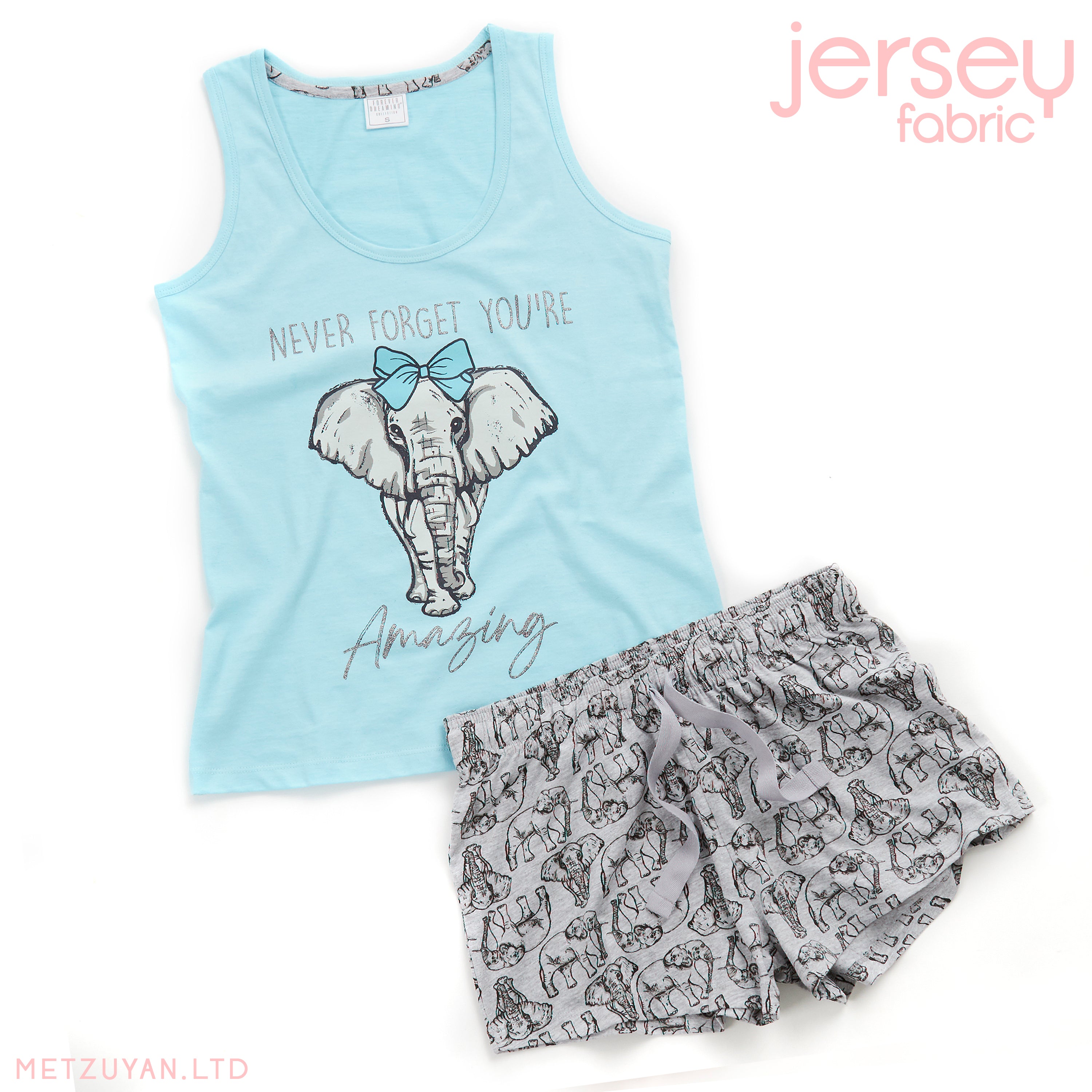 Ladies Cool Comfort Cotton Shortie Set Pyjama Shorty Set Sleeveless Pyjamas NEW