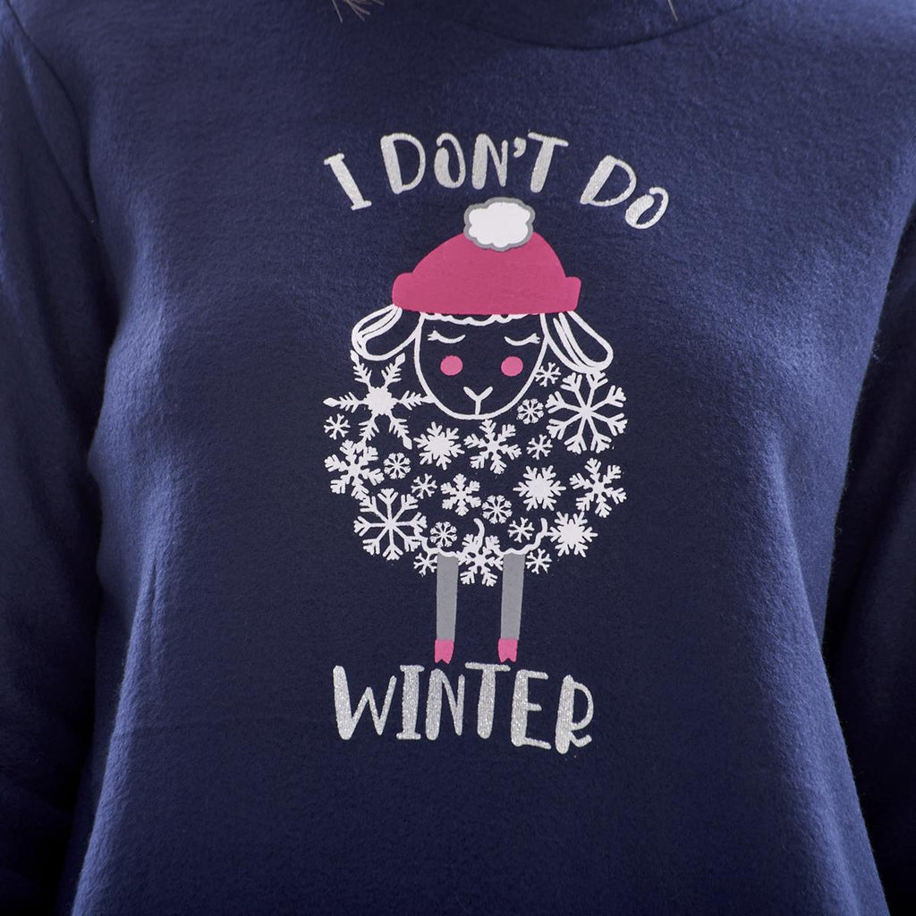 Ladies Fleece Pyjamas Printed Winter Warm PJ'S Nightwear RRP £20