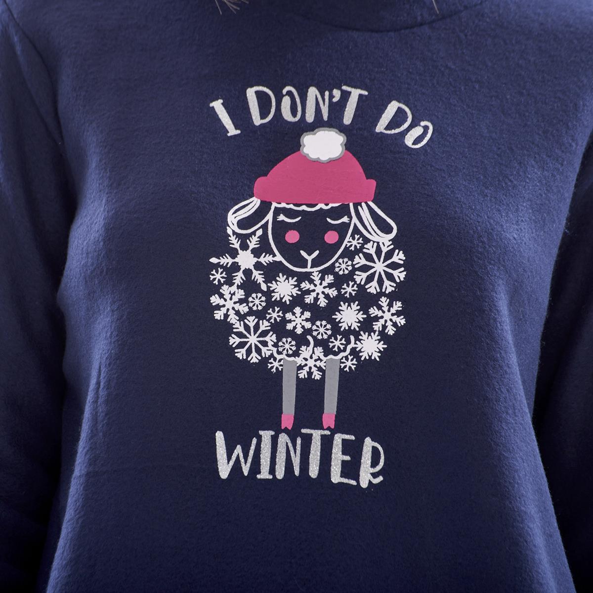 Ladies Fleece Pyjamas Printed Winter Warm PJ'S Nightwear RRP £20