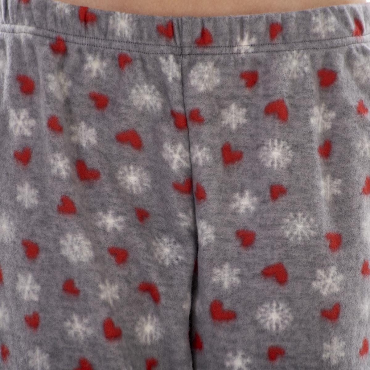 Ladies Fleece Pyjamas Printed Winter Warm PJ'S Nightwear RRP £20