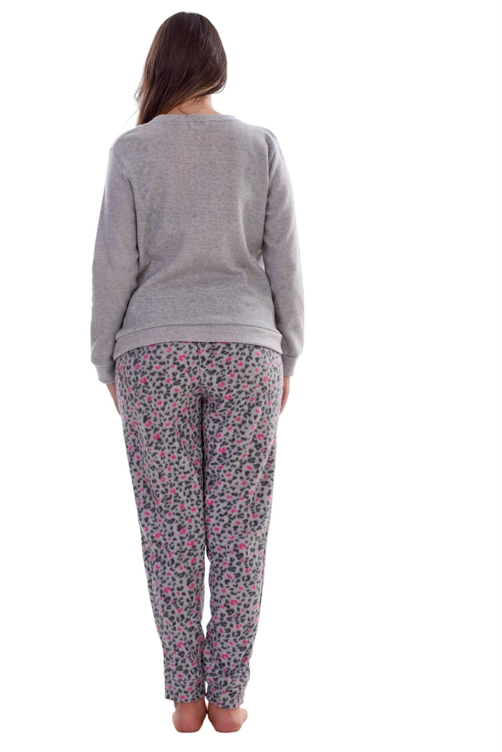 Ladies Fleece Pyjamas Printed Winter Warm PJ'S Nightwear RRP £20