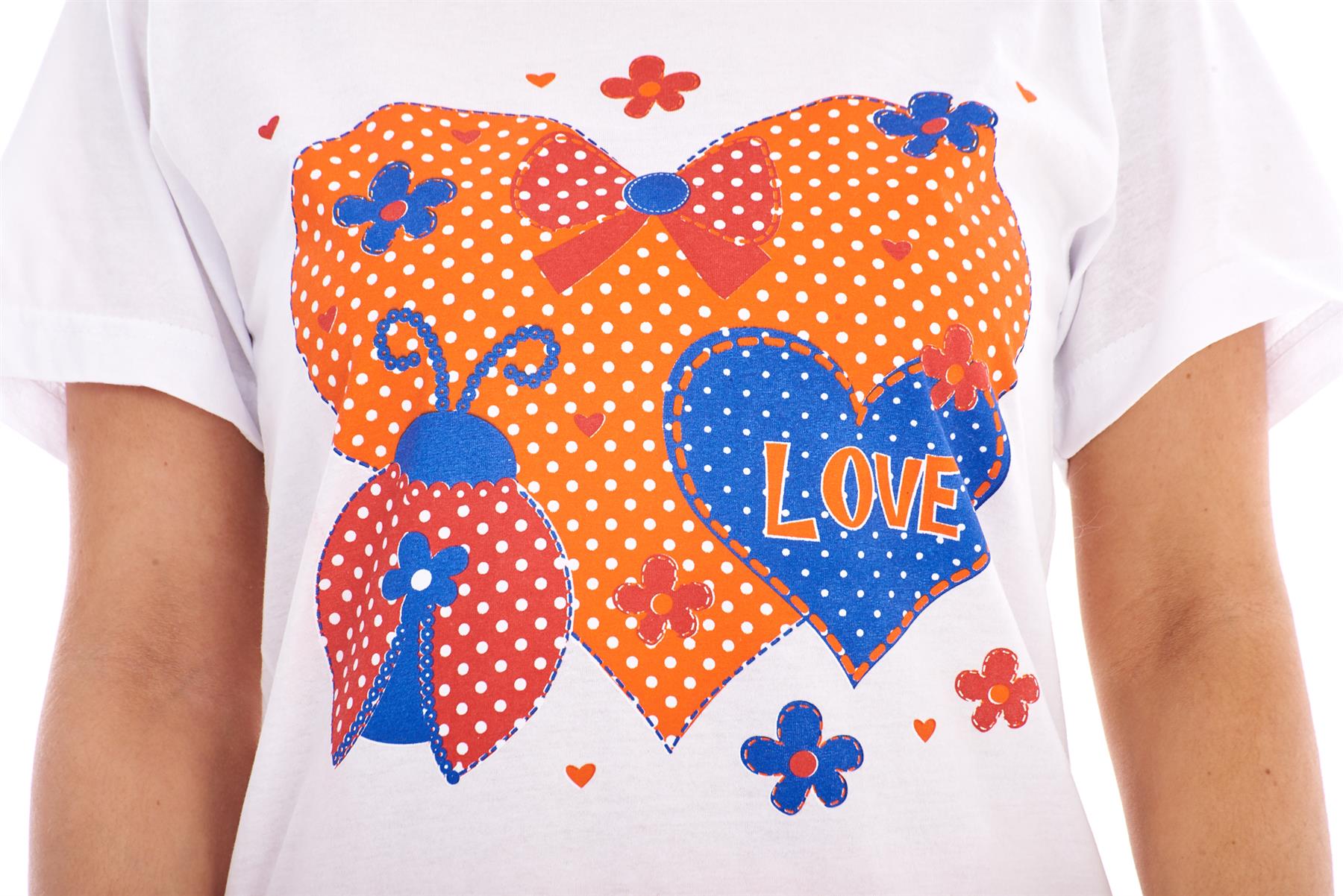 Women’s Pyjamas Set Short Sleeve Top & Full Length Pants Sleepwear Nightwear