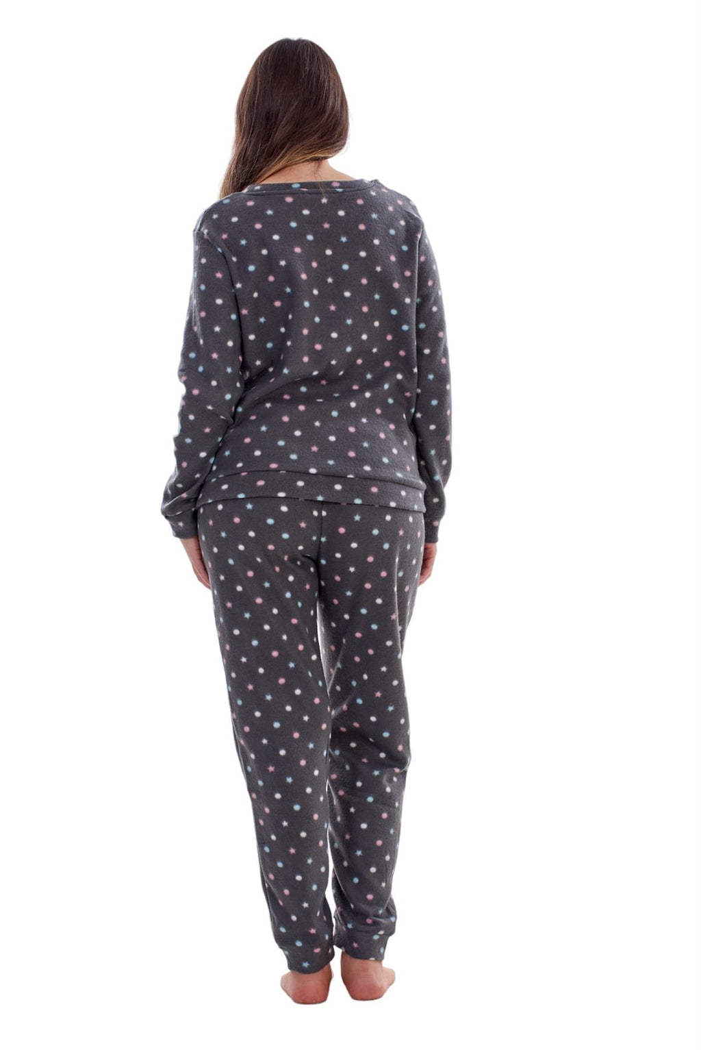 Ladies Fleece Pyjamas Printed Winter Warm PJ'S Nightwear RRP £20