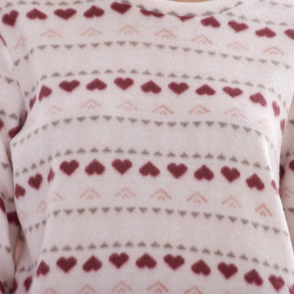 Ladies Fleece Pyjamas Printed Winter Warm PJ'S Nightwear RRP £20