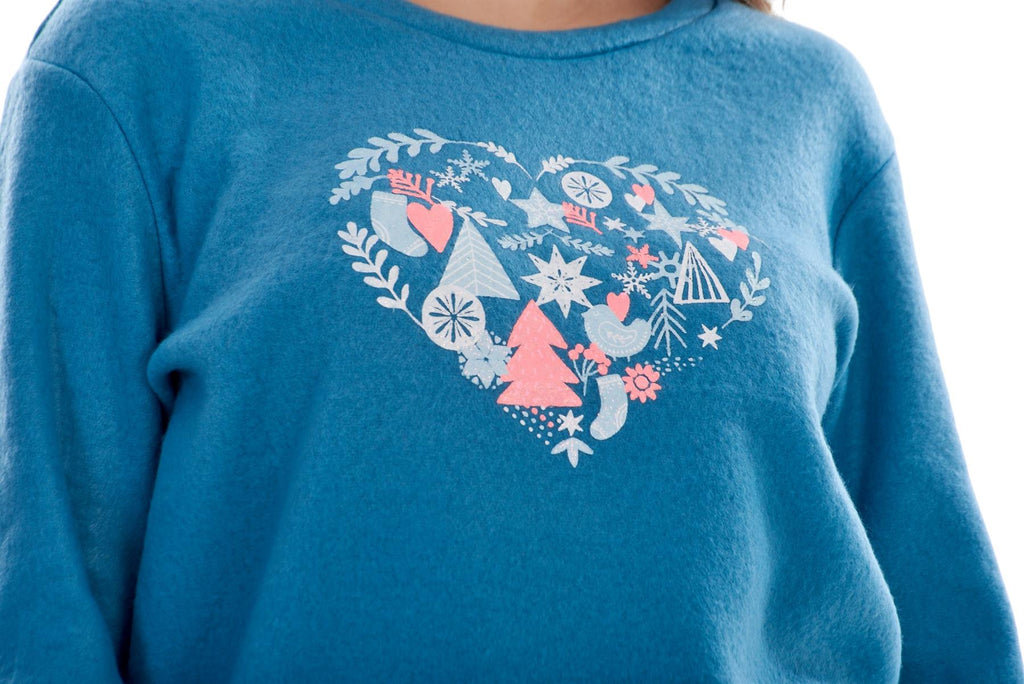 Ladies Fleece Pyjamas Printed Winter Warm PJ'S Nightwear RRP £20