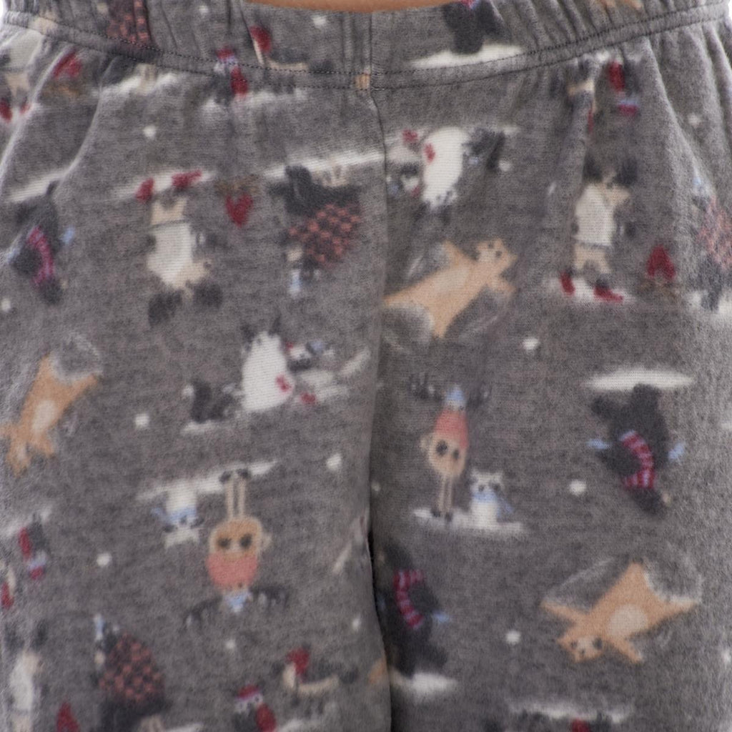 Ladies Fleece Pyjamas Printed Winter Warm PJ'S Nightwear RRP £20