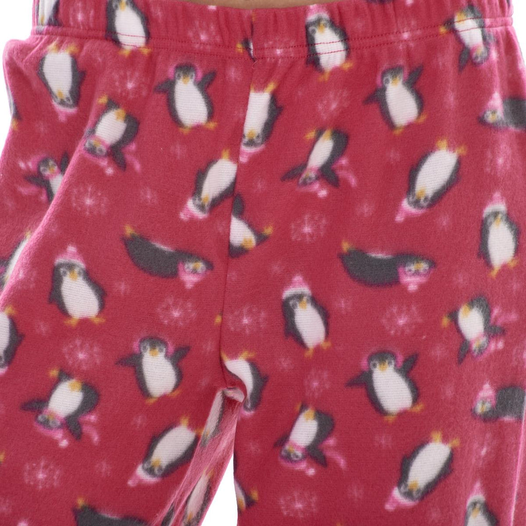 Ladies Fleece Pyjamas Printed Winter Warm PJ'S Nightwear RRP £20