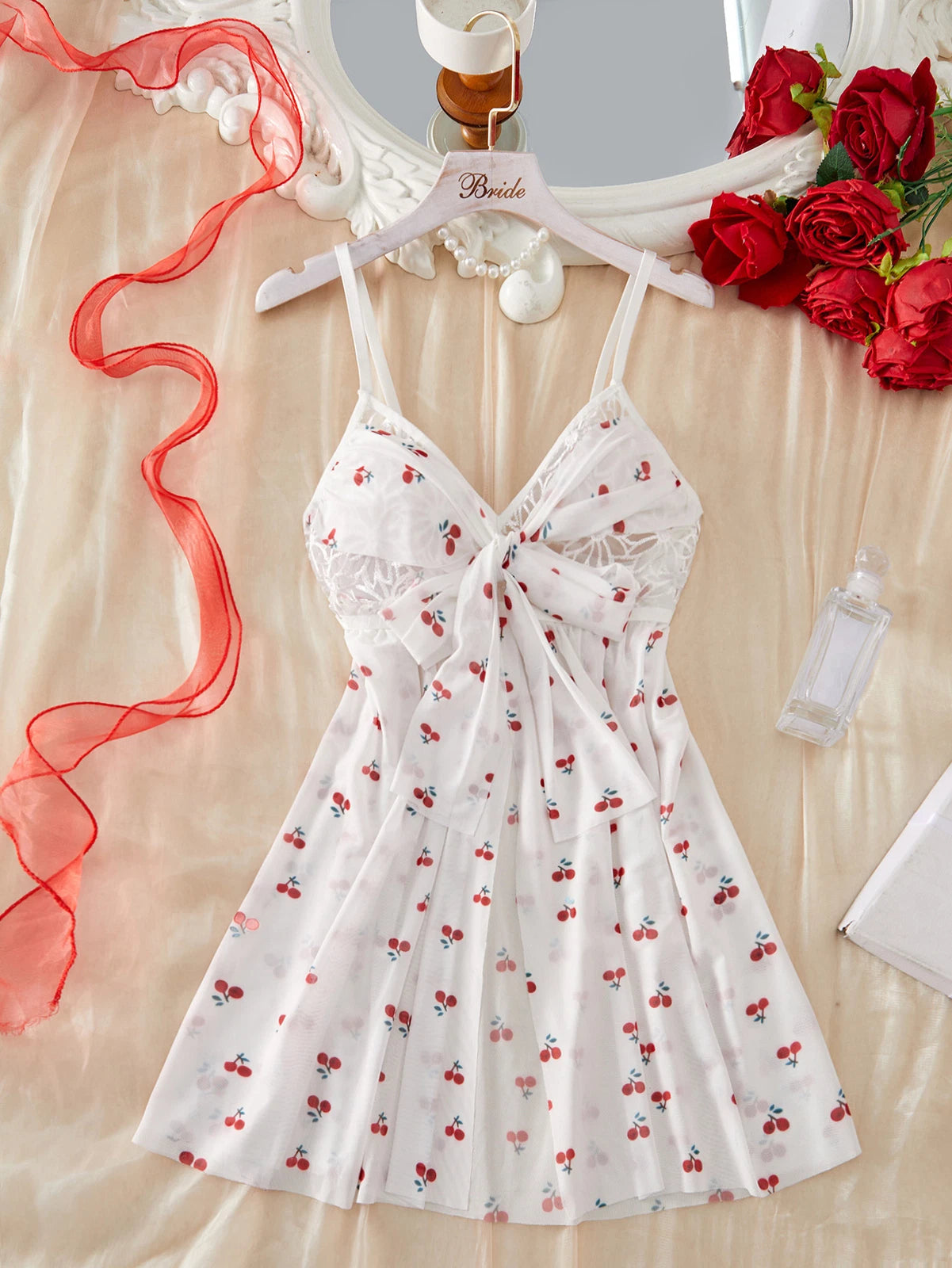 Sexy Women's Lingerie Floral Lace Sleepwear Underwear Dress See-Thru Babydoll US