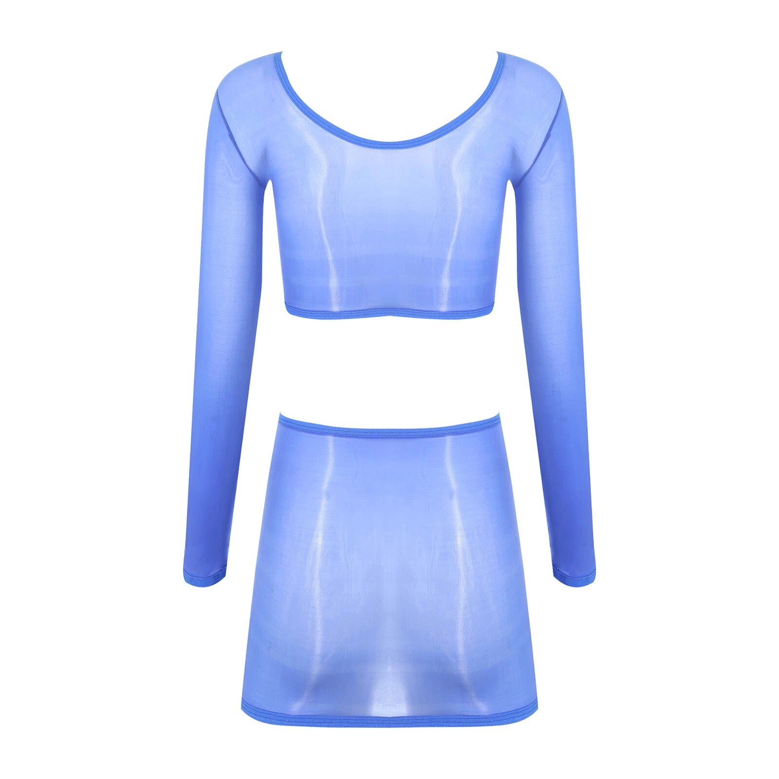 Womens Outfits Breathable Clubwear Long Sleeve Nightwear Nylon Lingerie Silky