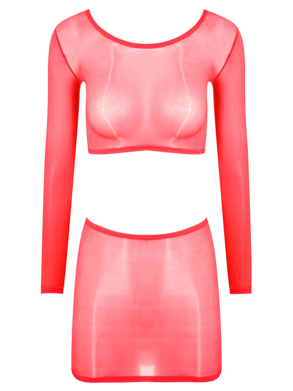 Womens Outfits Breathable Clubwear Long Sleeve Nightwear Nylon Lingerie Silky