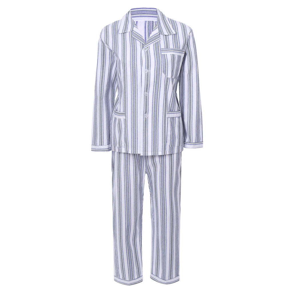 Womens Sleepwear Casual Loungewear Multiple Pockets Pajama Set Button Down Soft