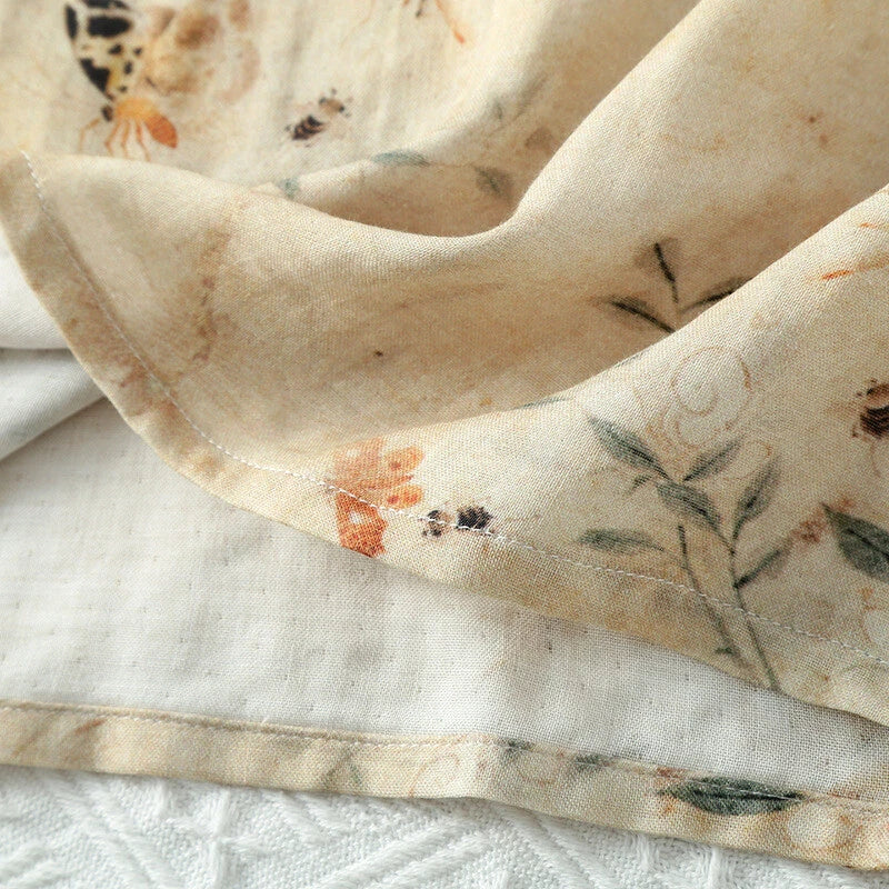 Chinese style Women's Bamboo Fiber Hanfu Summer Long Sleeved Topa & Pants Set