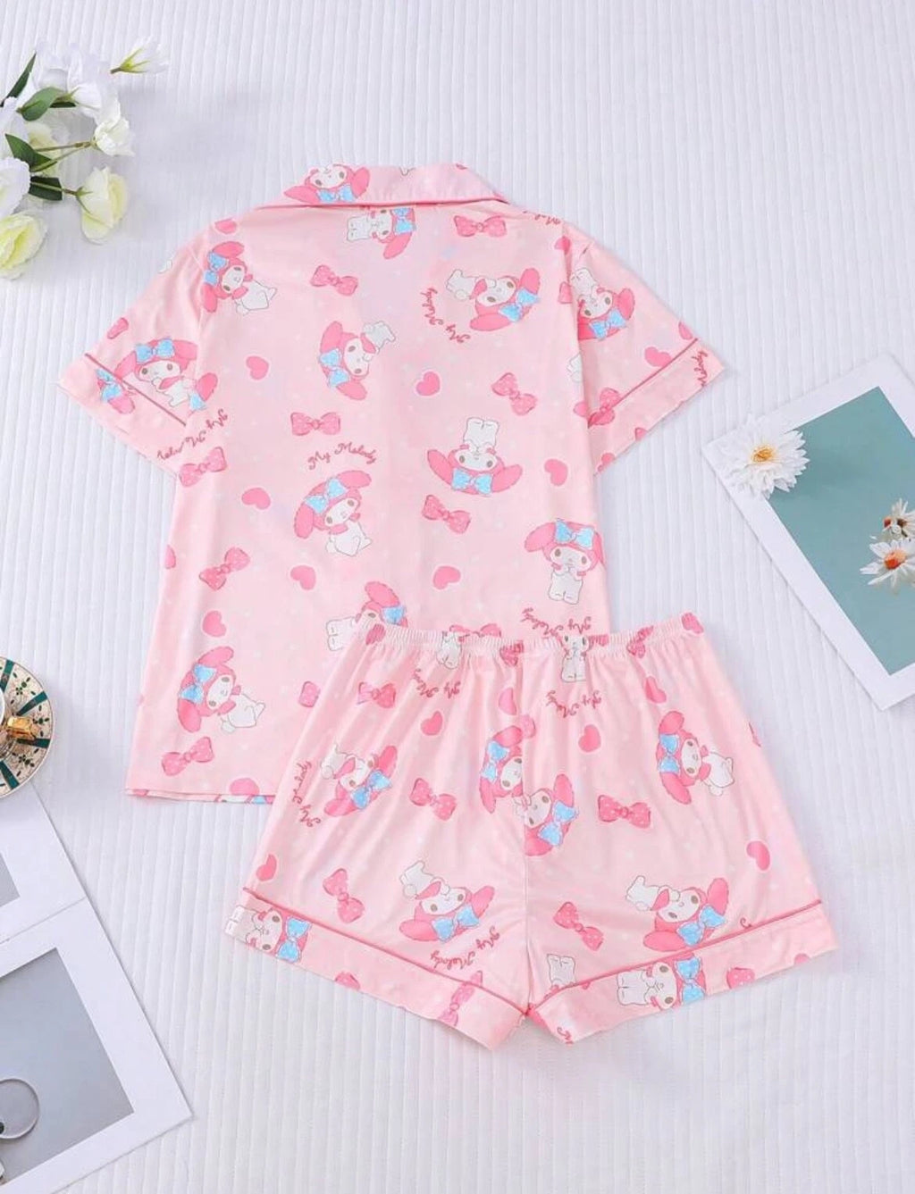 Sanrio Hello Kitty My Melody Pajama Sleepwear Kawaii Pajamas Pink Cute