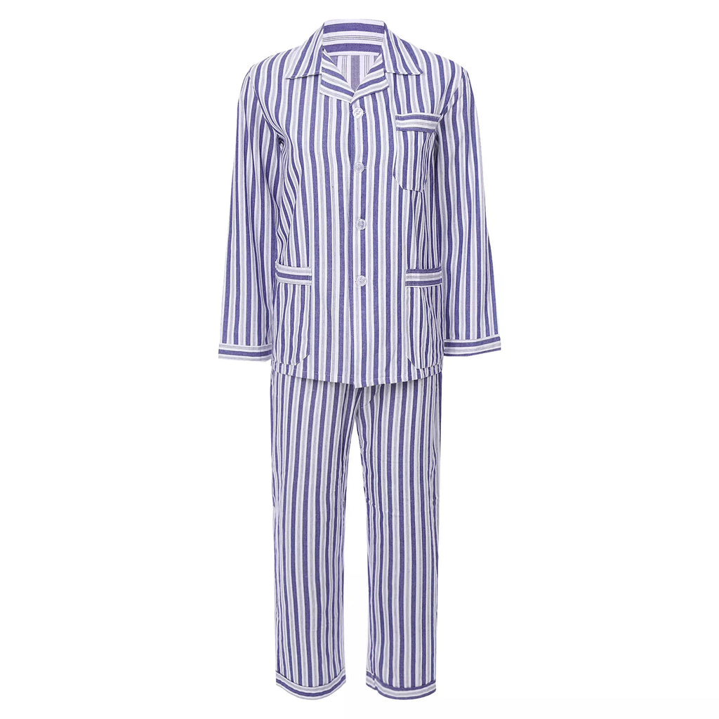 Womens Sleepwear Casual Loungewear Multiple Pockets Pajama Set Button Down Soft