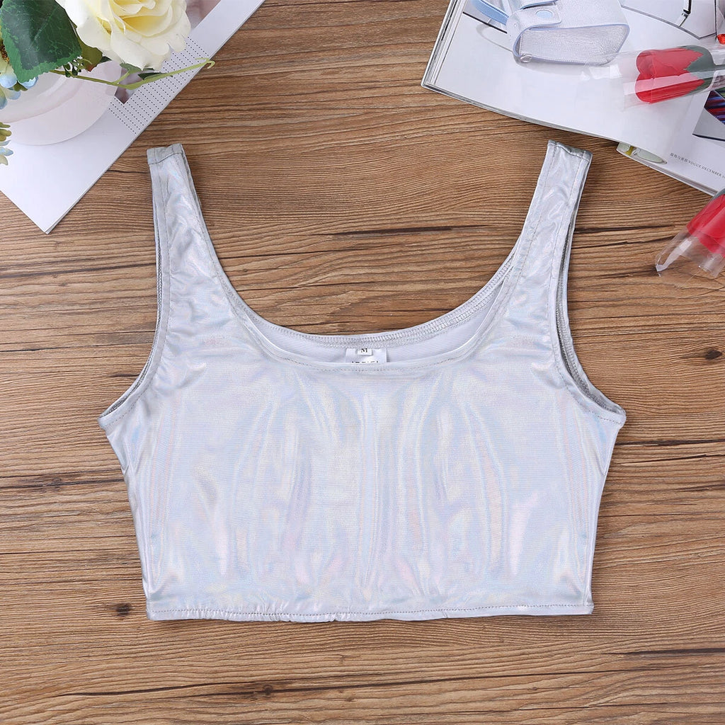 Womens Underwear Wet Look Lingerie Mock Neck Bar Sexy Sleepwear Babydoll 2pcs