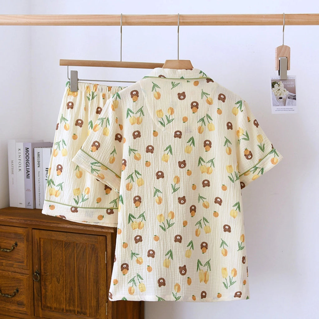 Mixed Print Pajama Coordinates