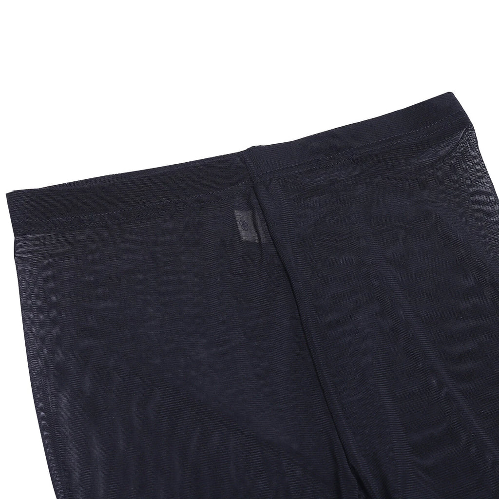 Women 2pcs Lingerie Set Sleeveless Crop Top High Waist Crotchless Leggings Pants