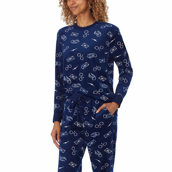 Character Disney Harry Potter Ladies' Fleece 2-piece Pajamas Silky Soft | D45