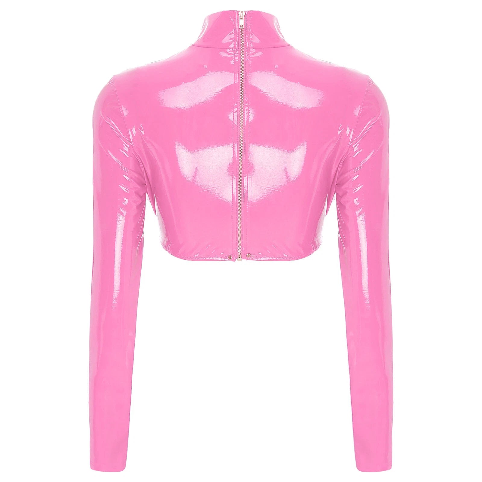 Womens Bar Set Lingerie Romper Underwear Crop Top Sleepwear Patent Leather 2pcs