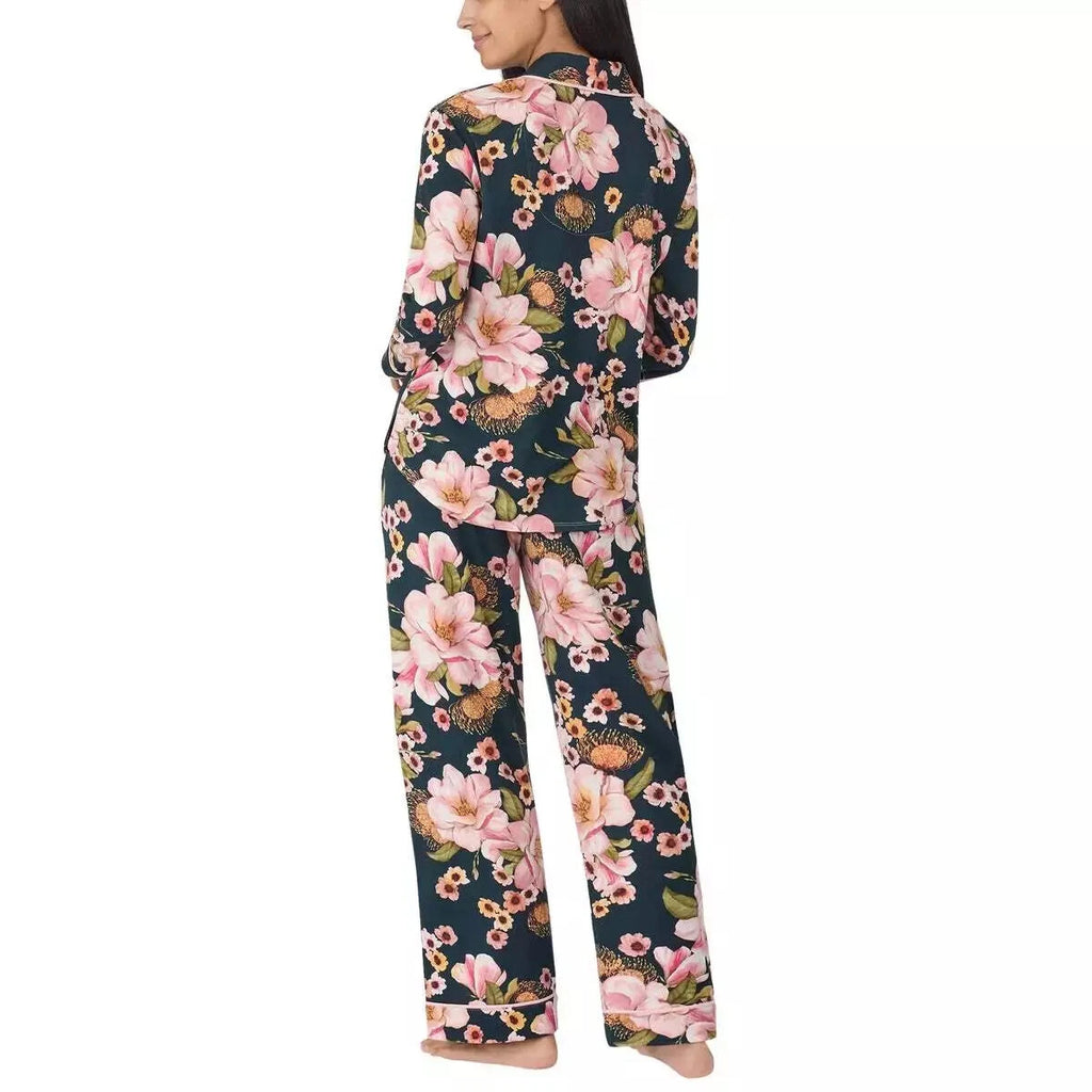 Room Service Ladies' Shawl Collar Full Length Pajama Set J22