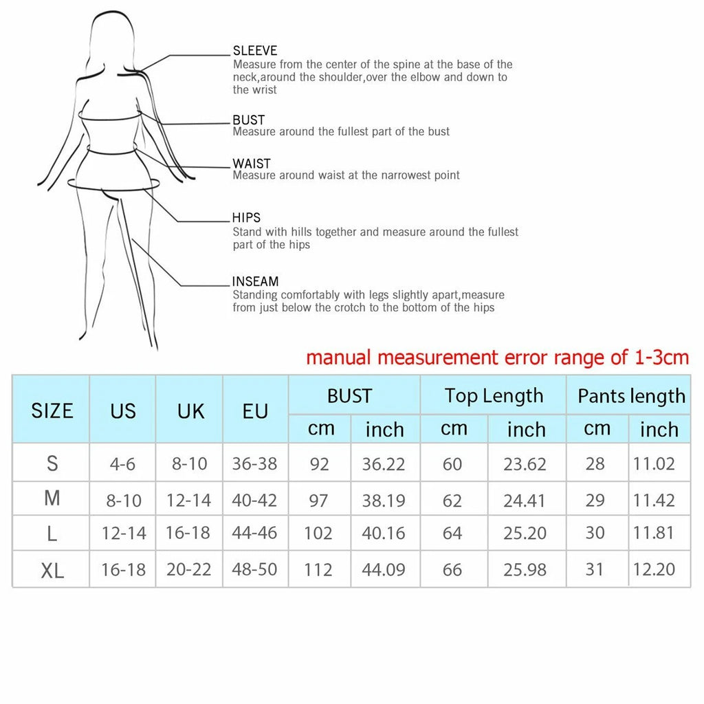 Women Tie Dye Print Summer Pajamas Nightwear Sleepwear Loungewear Tops Short Set