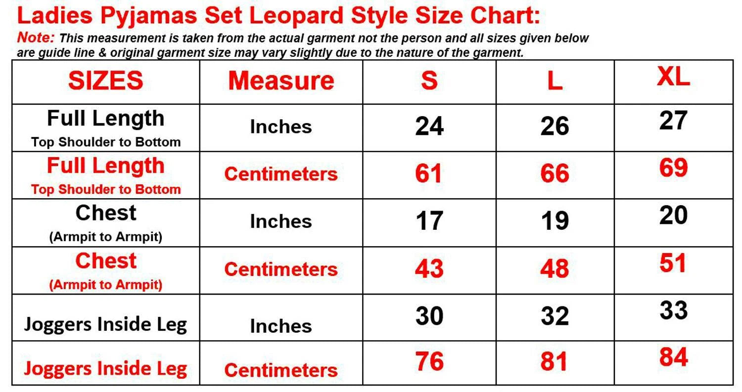 Ladies Pyjama Set Leopard Printed Womens Sleepwear Sleeveless PJS Vest Nightwear