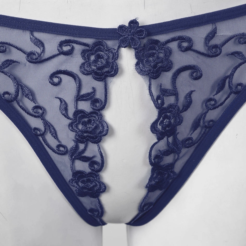 Womens Hollow Out Translucent Lingerie Set Stretchy Fishnet Solid Color Tights