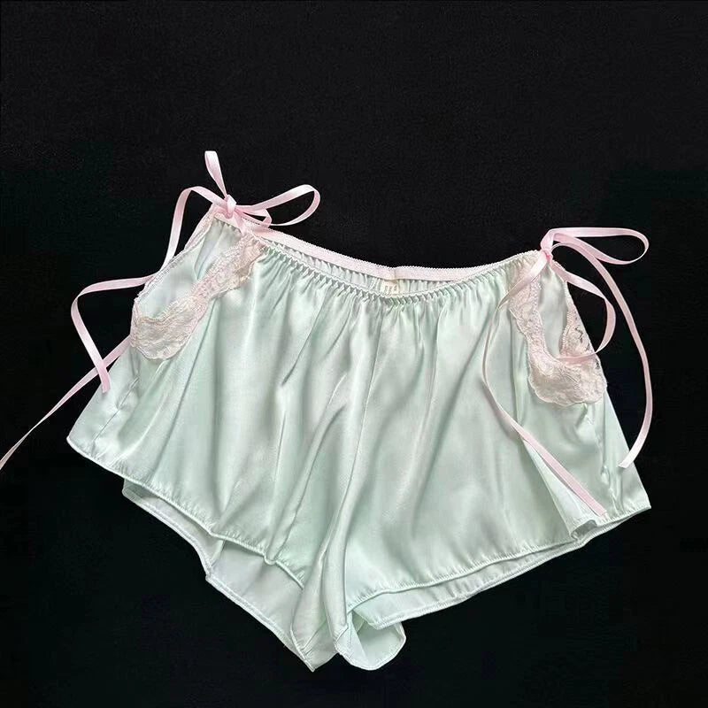 Japanese Womens Sleepwear Pajama Sets Lace Cami Vest Shorts Princess Nightwear