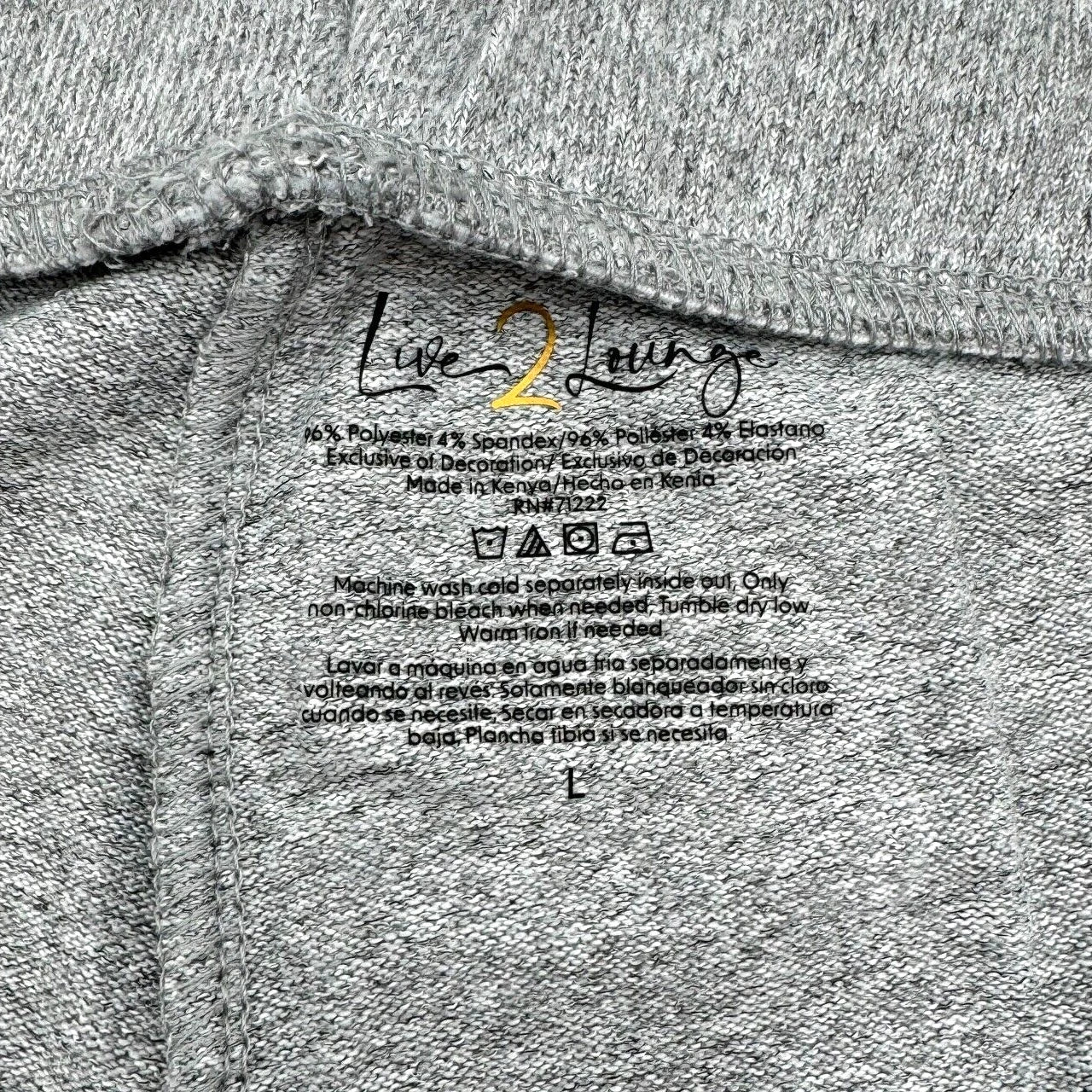 Live 2 Lounge Women's 4 Piece Essential Lounge Set Tank Tee Cardigan Jogger