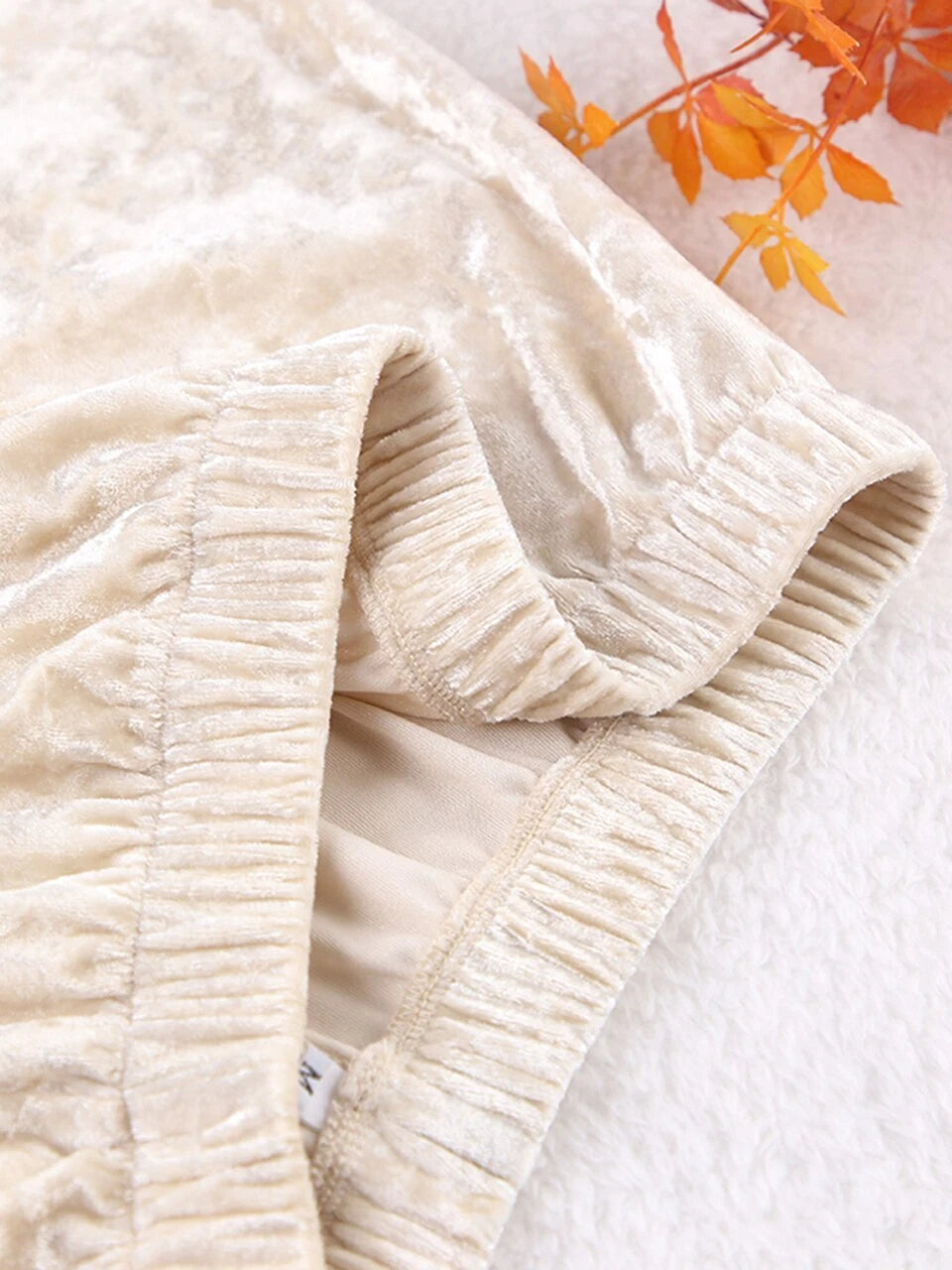 2023 Velvet lapel pajamas long sleeved women's set knitted pants set